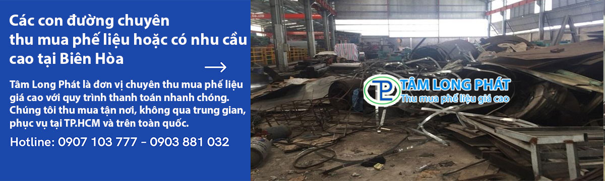 Các con đường chuyên thu mua phế liệu hoặc có nhu cầu cao tại Biên Hòa