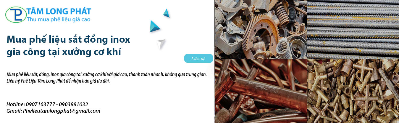 Mua phế liệu sắt đồng inox gia công tại xưởng cơ khí