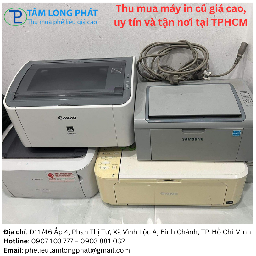 Thu mua máy in cũ giá cao, uy tín và tận nơi tại TPHCM