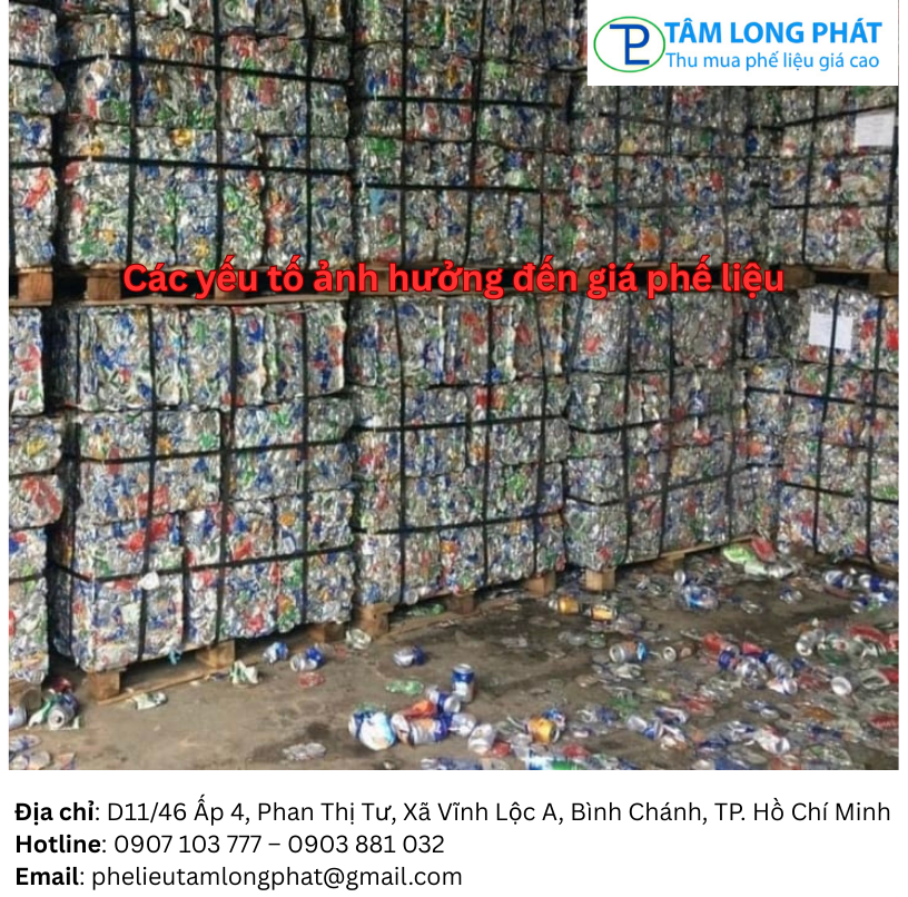 Các yếu tố ảnh hưởng đến giá phế liệu
